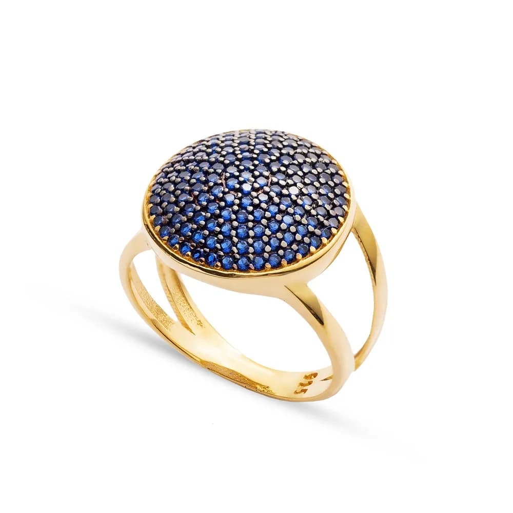 Silver Rounded Cluster Design Ring Wholesale Handcrafted 925 Sterling Silver Jewelry Ring