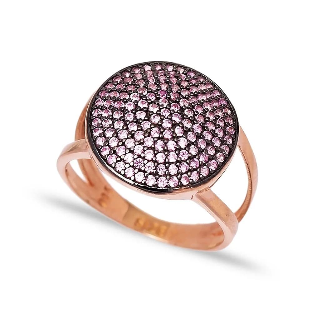 Silver Rounded Cluster Design Ring, Wholesale Handcrafted 925 Sterling Silver Jewelry Ring