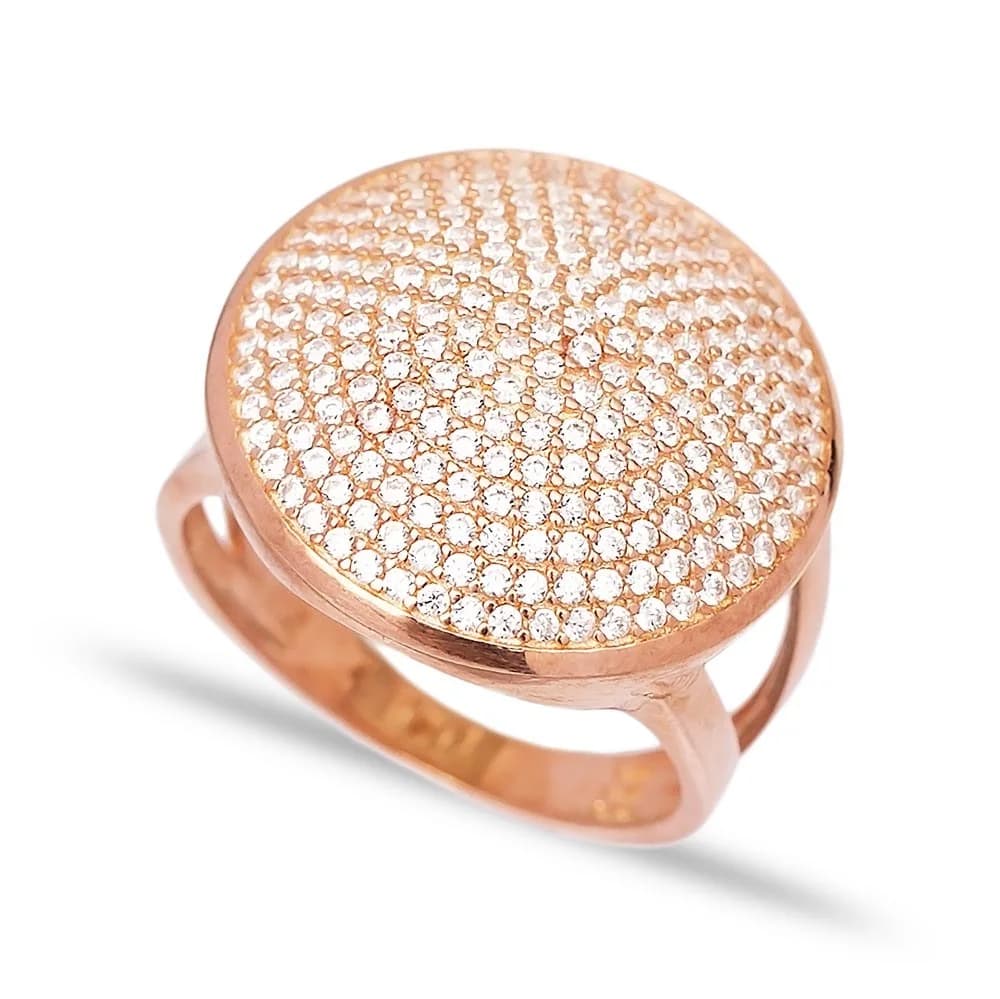 Silver Rounded Cluster Design Ring, Wholesale Handcrafted 925 Sterling Silver Jewelry Ring