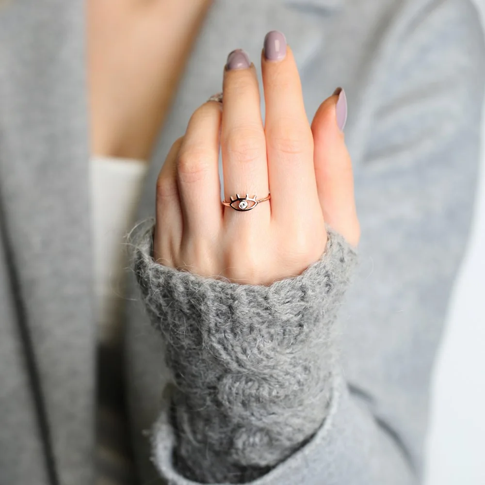 Evil Eye Design Ring Evil Eye Design Ring Wholesale Handcrafted 925 Sterling Silver Jewelry