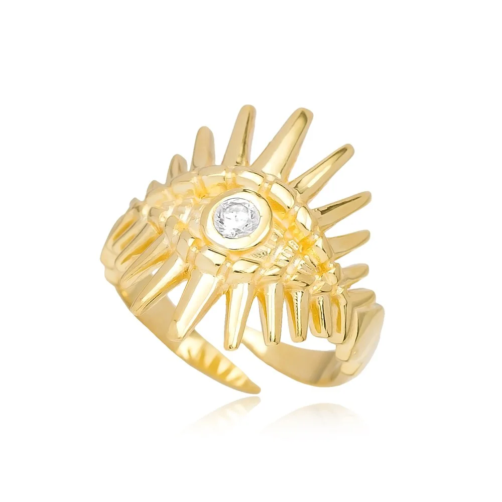 Evil Eye Design Adjustable Trendy Ring Turkish Wholesale 925 Sterling Silver Jewelry