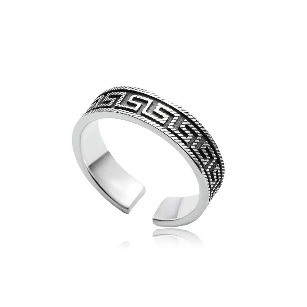 Greek Symbol Men Ring Collection Sterling Silver Jewelry