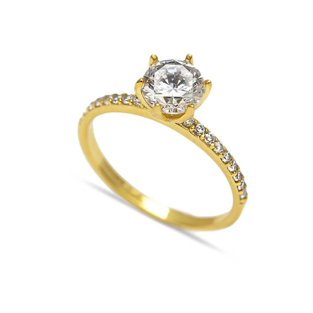 Radiance Solitaire CZ 925 Silver Ring