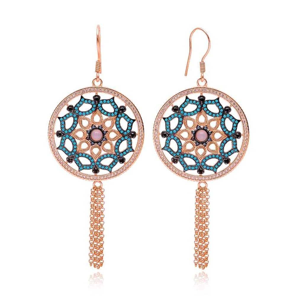 Tassle Hook Earrings Turkish Wholesale 925 Sterling Silver Jewelry