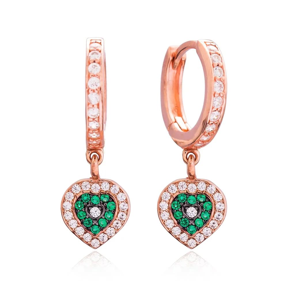 Heart Dangle Earring Wholesale Handcrafted 925 Silver Sterling Jewelry