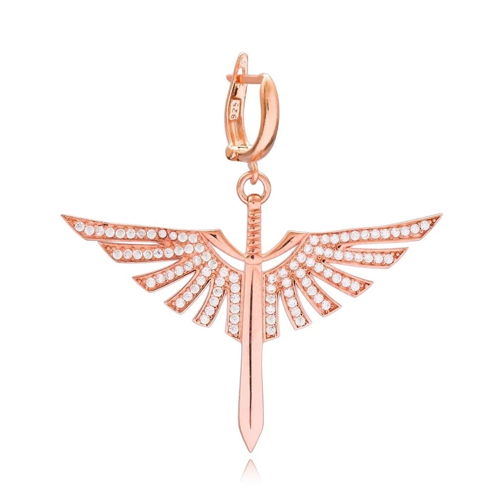 Sword of Michael Design Long Earrings