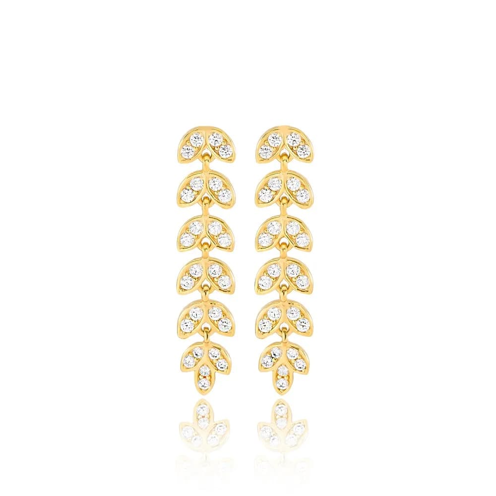 29 mm Length Palm Design Charms Long Earrings Wholesale Turkish Handmade 925 Silver Sterling Jewelry