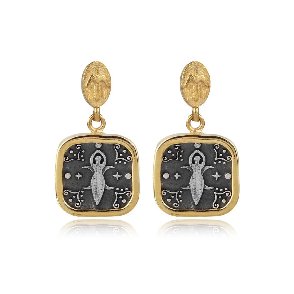 Cybele Design 925 Silver Cluster Earring