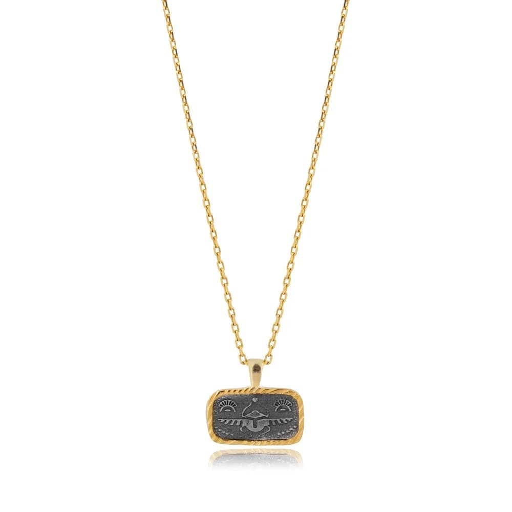 Scarabaeus Sacer Design Charm Necklace