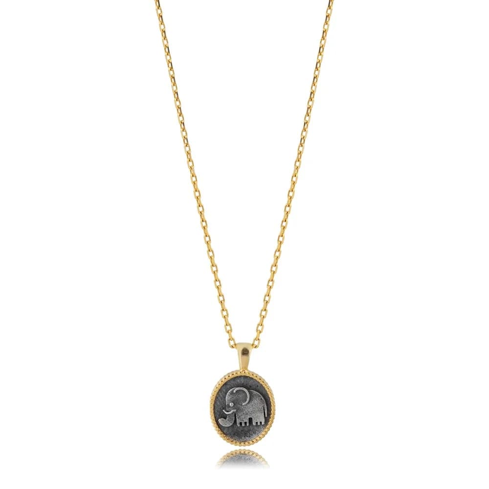 Elephant Animal Design 925 Charm Necklace