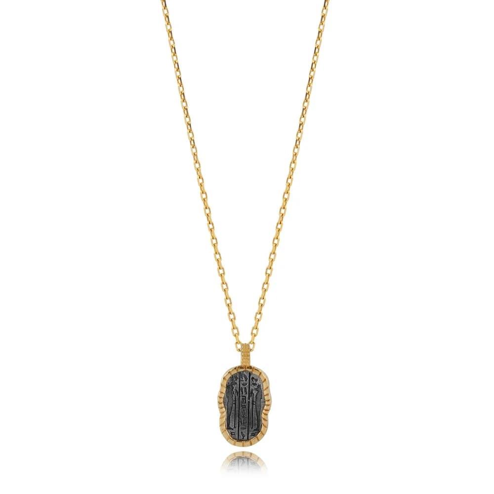 Anubis Symbol Design Charm Necklace