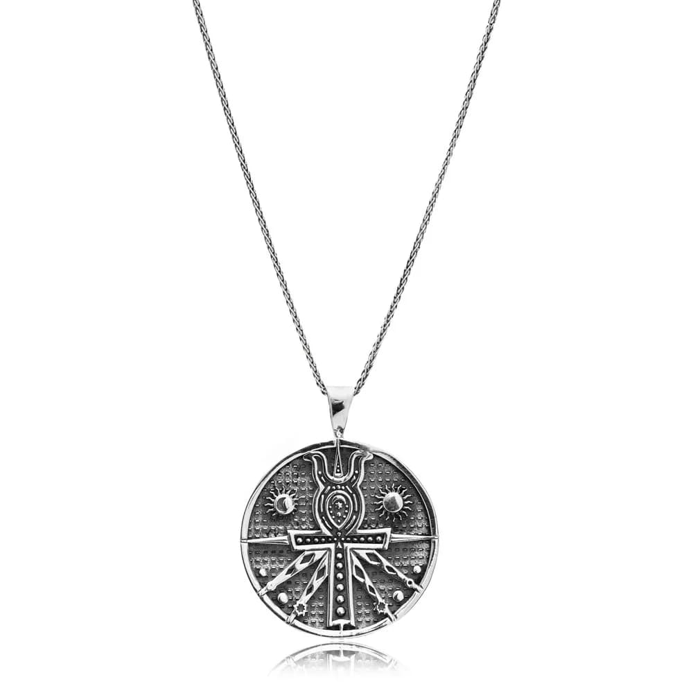 Ankh Symbol Jewery Wholesale Handmade Silver Men Necklace