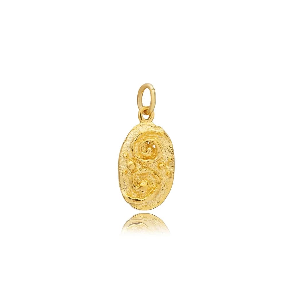 Spiral Design Pendant Charm Silver Jewelry