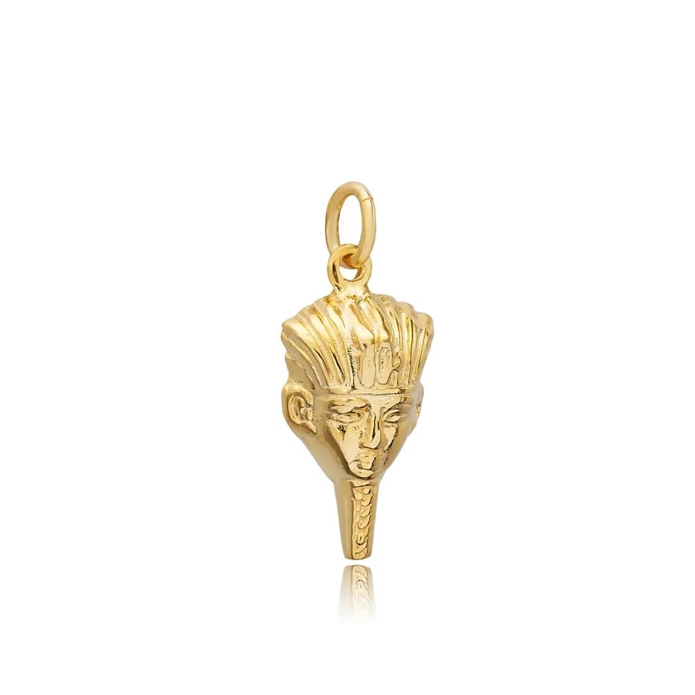 King Tutankhamen Pendant Silver Charm