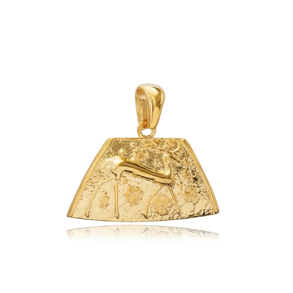 Deer Design SilverJewelry Pendant Charm