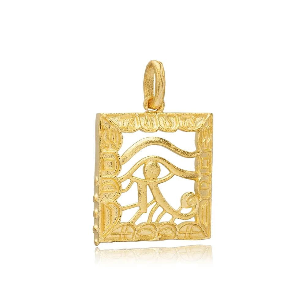 Eye of Horus Pendant Charm Silver Jewelry