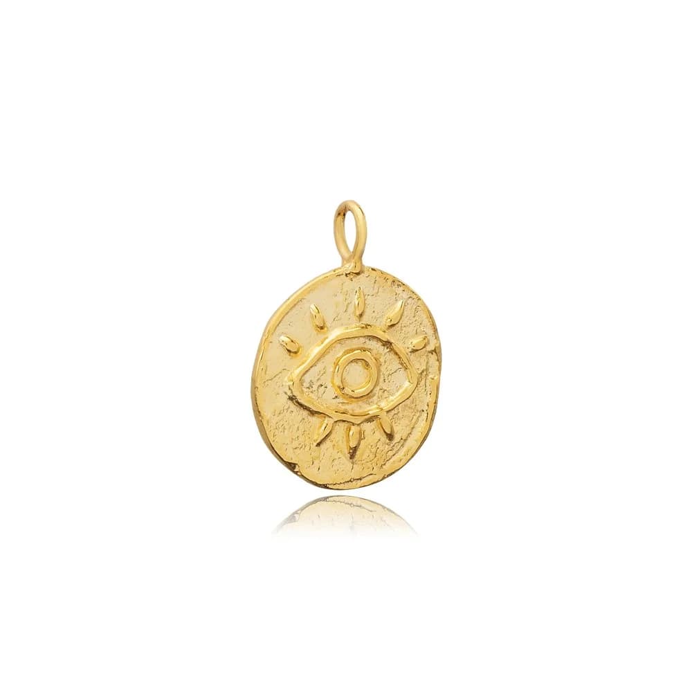 Silver Jewelry Eye Design Pendant Charm