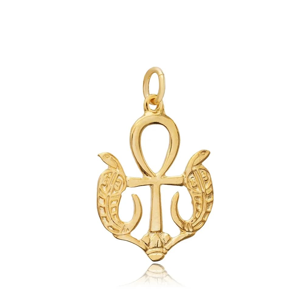Silver Pendant Charm Ankh Symbol Jewelry