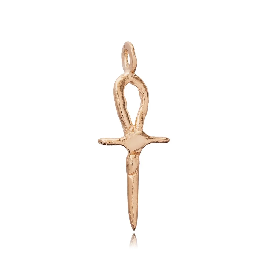 Silver Egyptian Ankh Symbol Pendant Charm