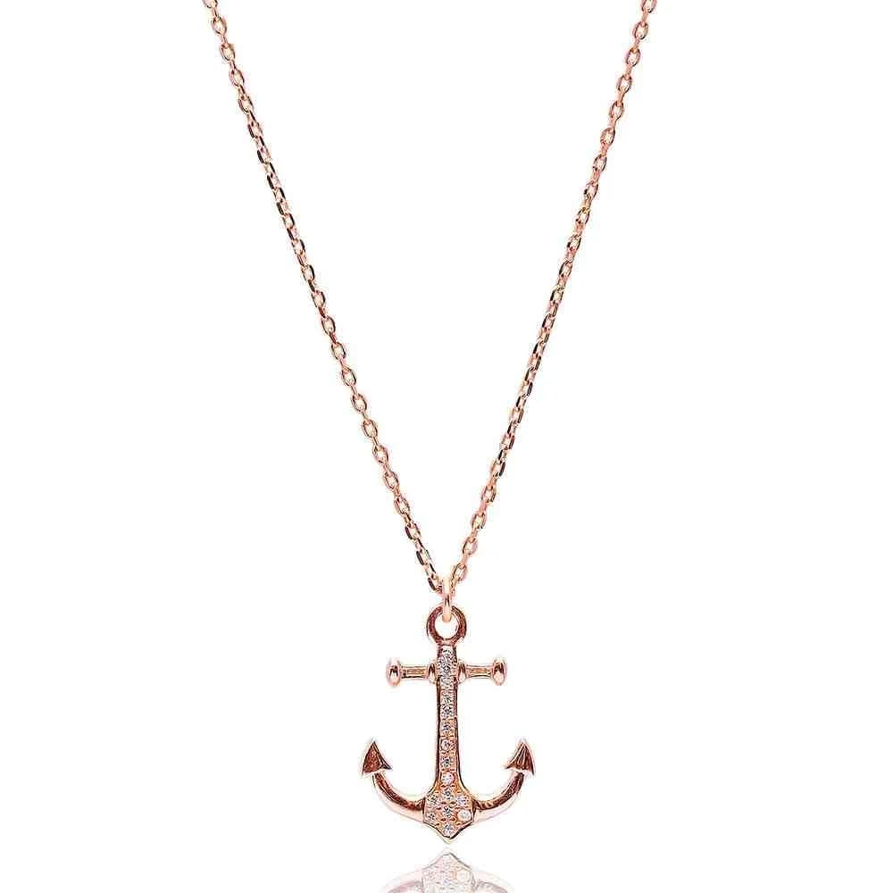 Turkish Wholesale Handcrafted 925k Sterling Silver Anchor Pendant