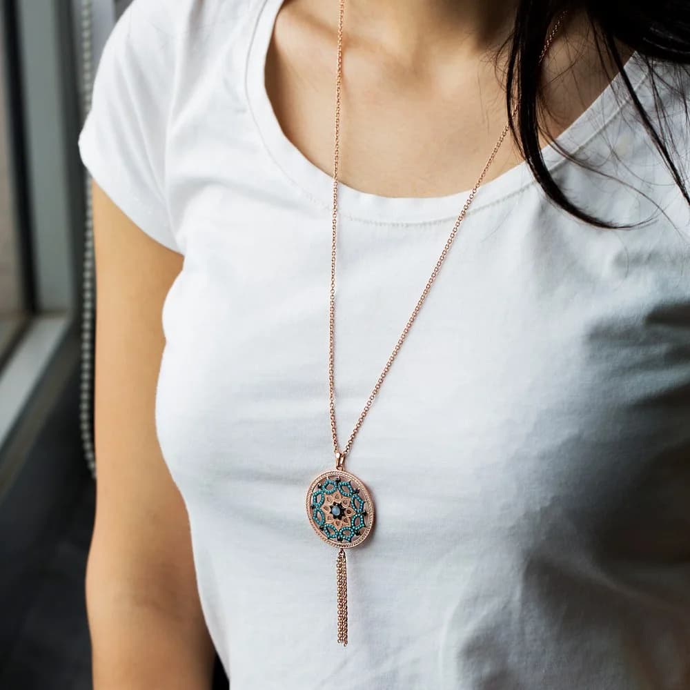 Traditional Turkish Handcrafted Wholesale 925k Sterling Silver Pendant