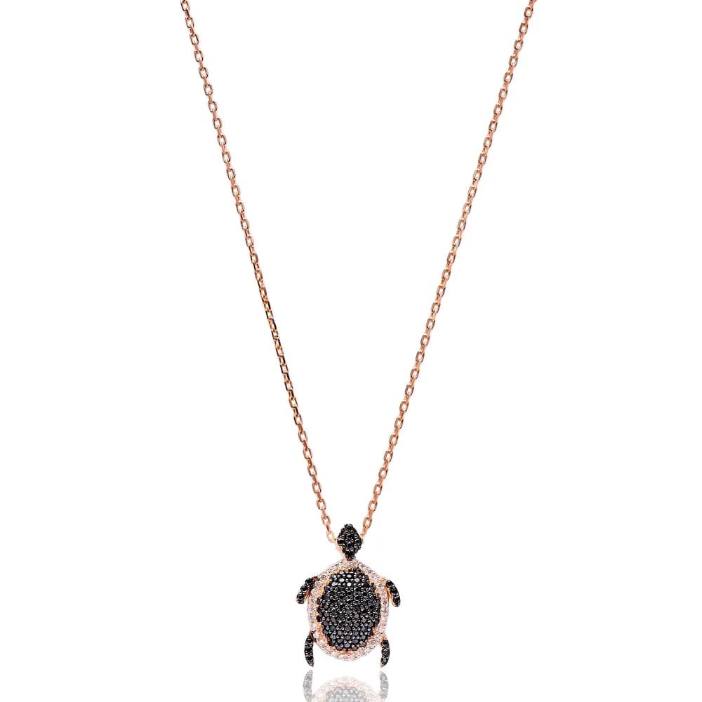 Minimalist Turkish Wholesale Silver Turtle Pendant