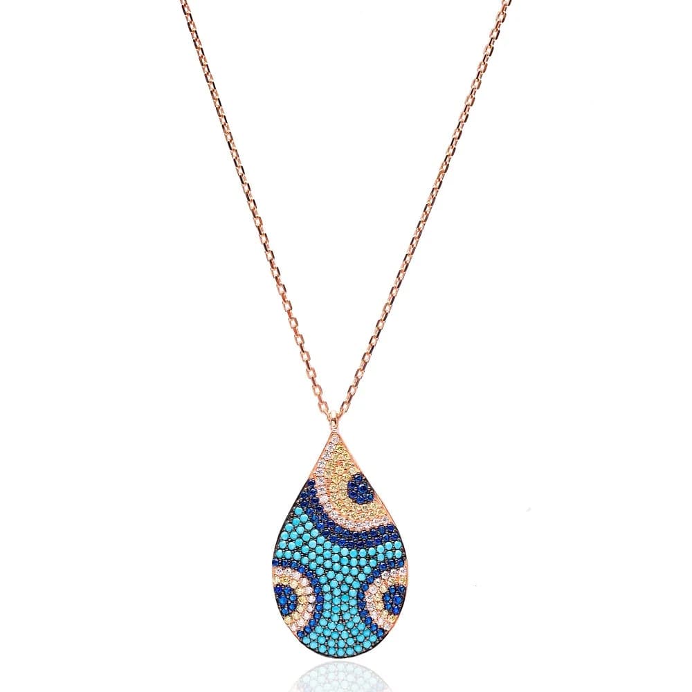 Turkish Wholesale Handcrafted 925k Sterling Silver Evil Eye Pendant