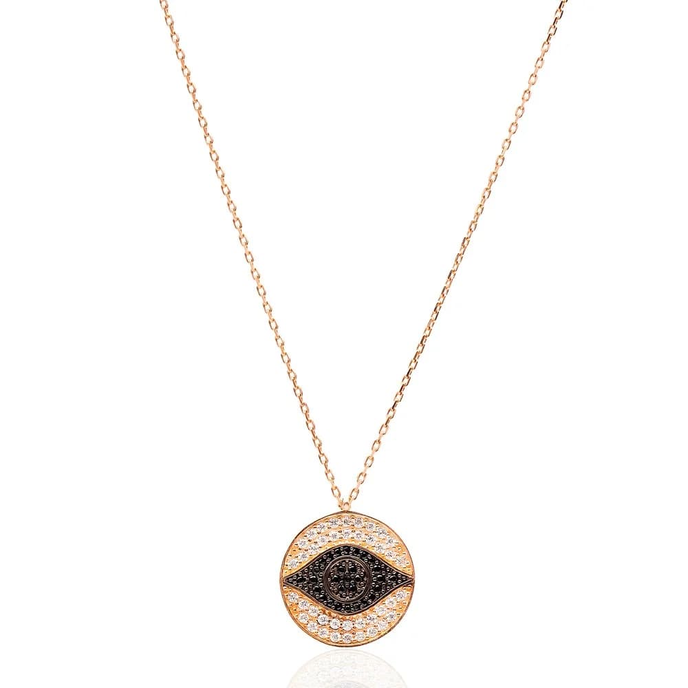 Round Eye Design Turkish Wholesale 925 Sterling Silver Pendant