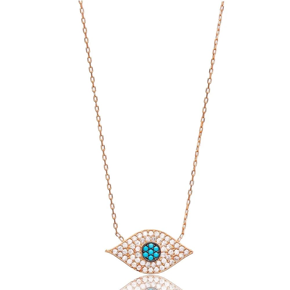 Evil Eye Charm Pendant Turkish Wholesale Sterling Silver Jewelry