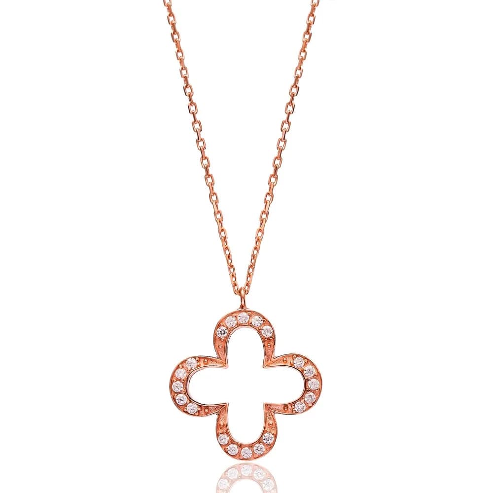 Dalicate Clover Pendant Turkish Wholesale Sterling Silver Jewelry