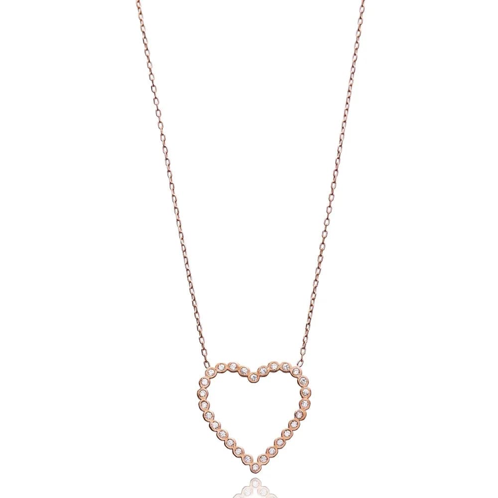 Heart Design Hollow Pendant Design Silver Wholesale 925 Sterling Silver Jewelry