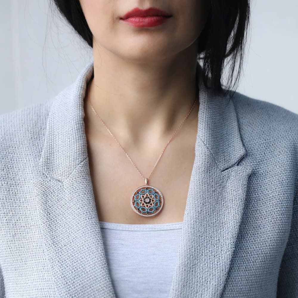 Traditional Turkish Handcrafted Wholesale 925k Sterling Silver Pendant
