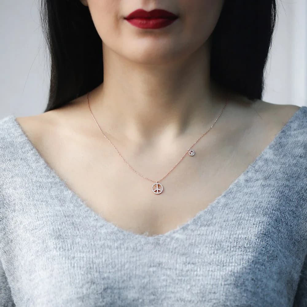 Peace Design Pendant. Wholesale 925 Sterling Silver Jewelry