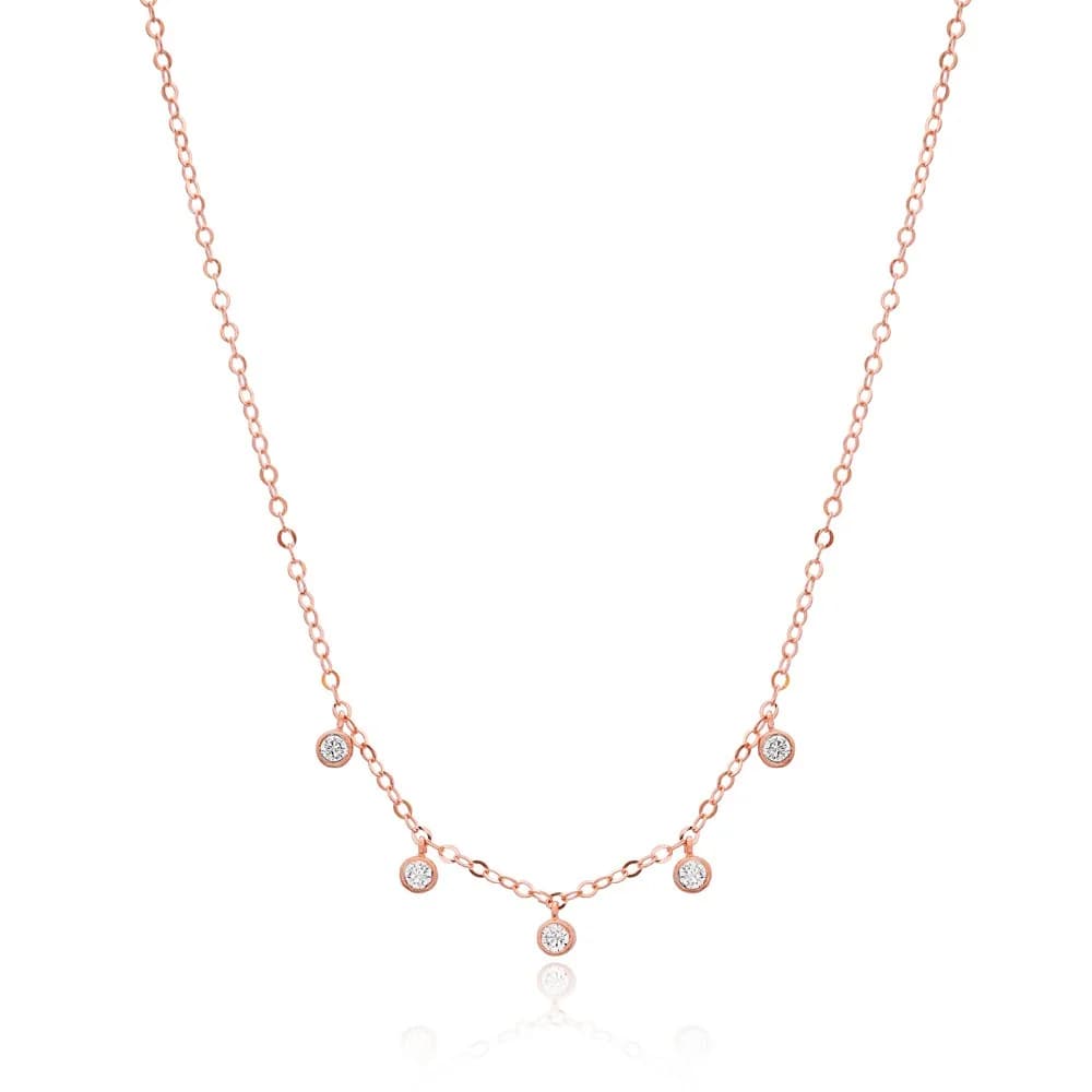 Dainty Shaker Solitaire Necklace Wholesale Turkish 925 Sterling Silver Jewelry