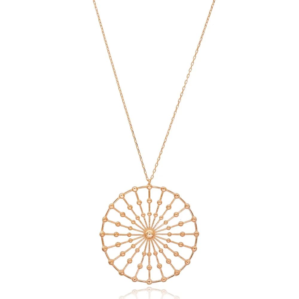 Rounded Pendant Turkish Wholesale 925 Sterling Silver Jewelry