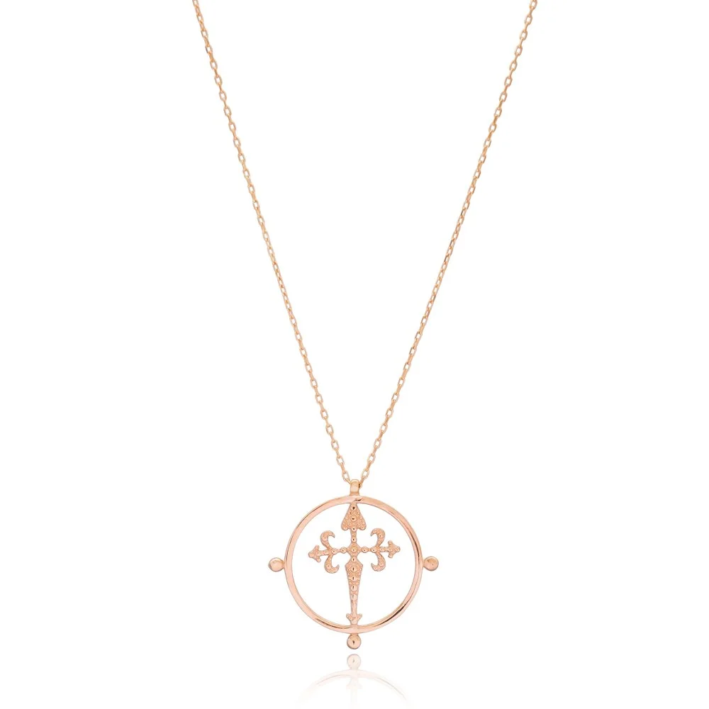 Gothic Cross Pendant Turkish Wholesale 925 Sterling Silver Handmade Jewelry