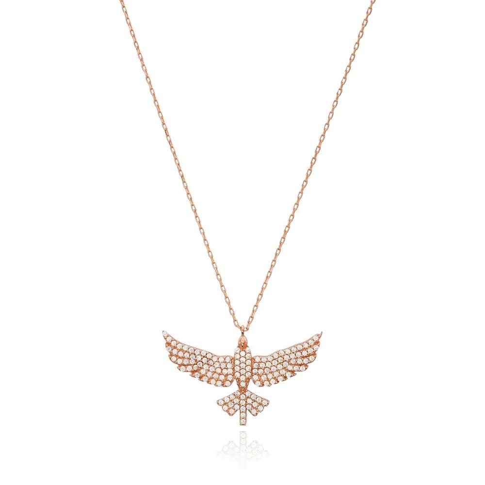 Phoenix Bird Pendant Turkish Wholesale Handcrafted 925 Sterling Silver Jewelry