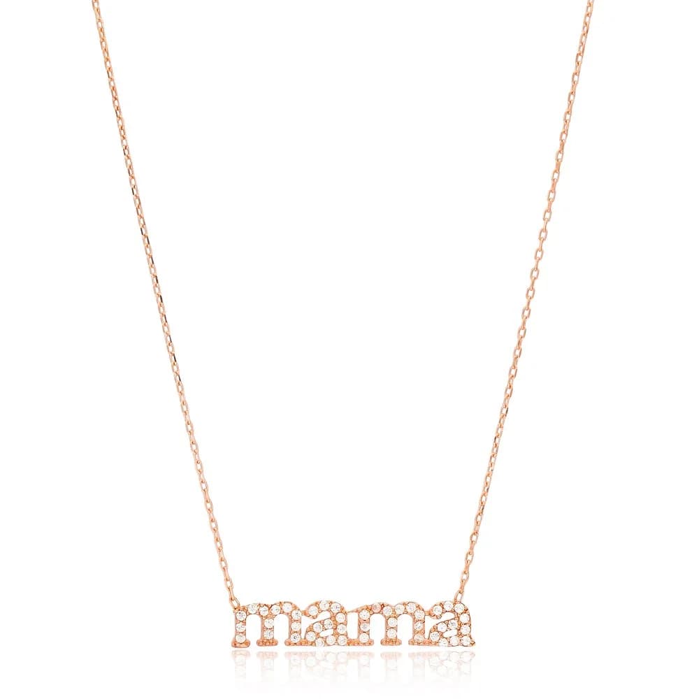 Trendy Mama Design CZ Stone Sterling Silver Jewelry Pendant