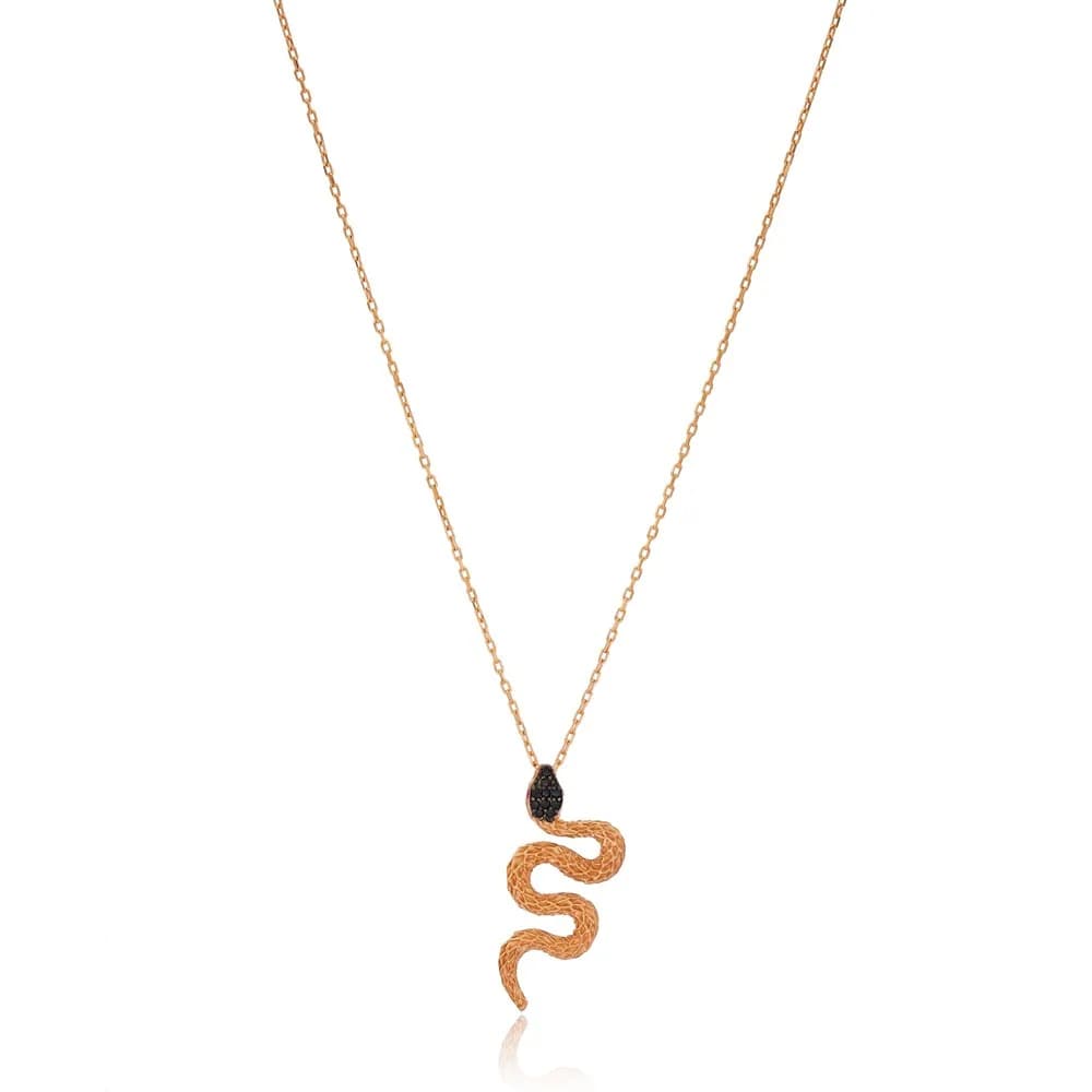 Snake Design Pendant Turkish Wholesale 925 Sterling Silver Jewelry