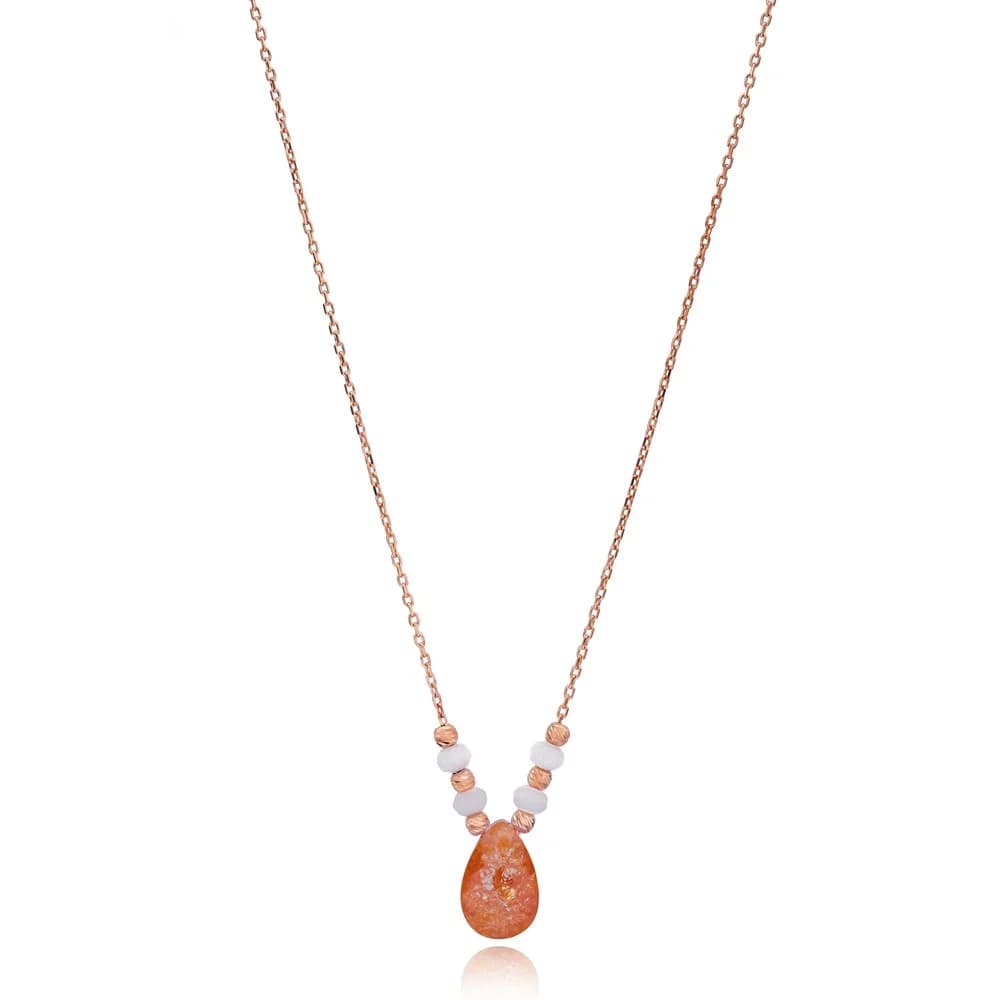 Teardrop Stone shape Pendant Turkish Wholesale Sterling Silver Fashion Jewelry