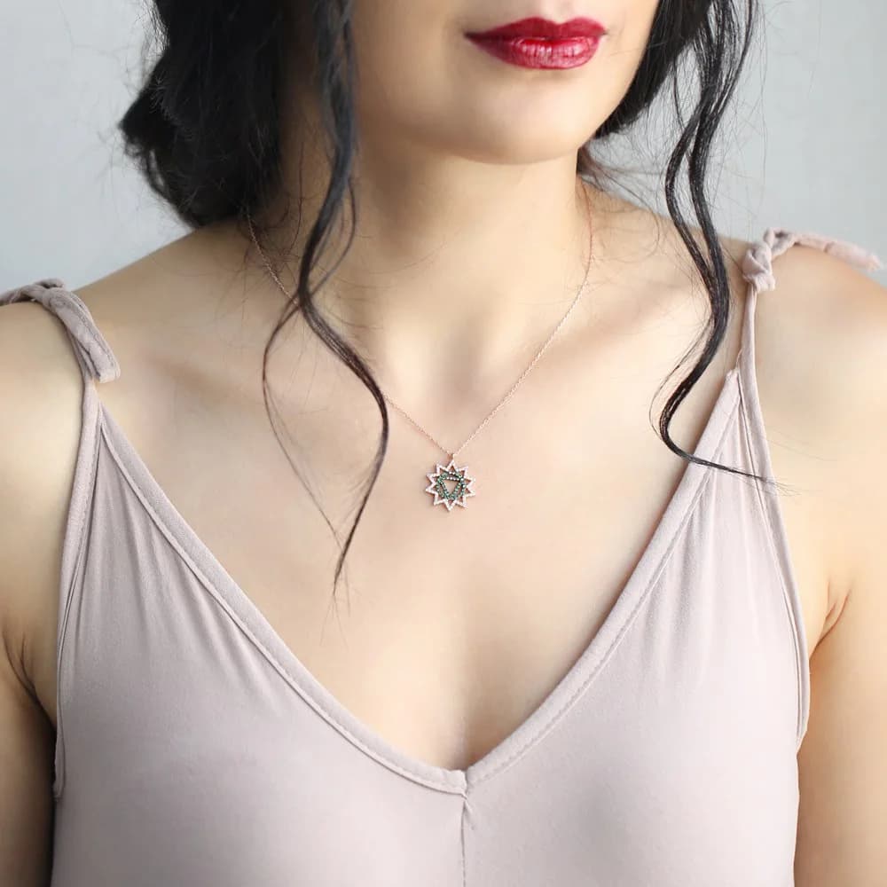 Geometric Shape Pendant Wholesale Handcrafted 925 Sterling Silver Jewelry