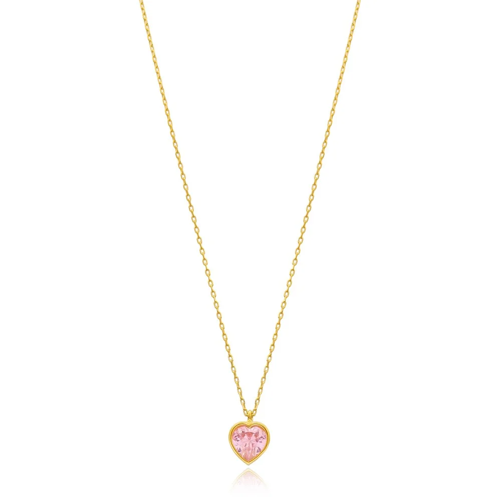 Heart Shape Stone Minimalist Design Wholesale Handmade 925 Silver Sterling Necklace