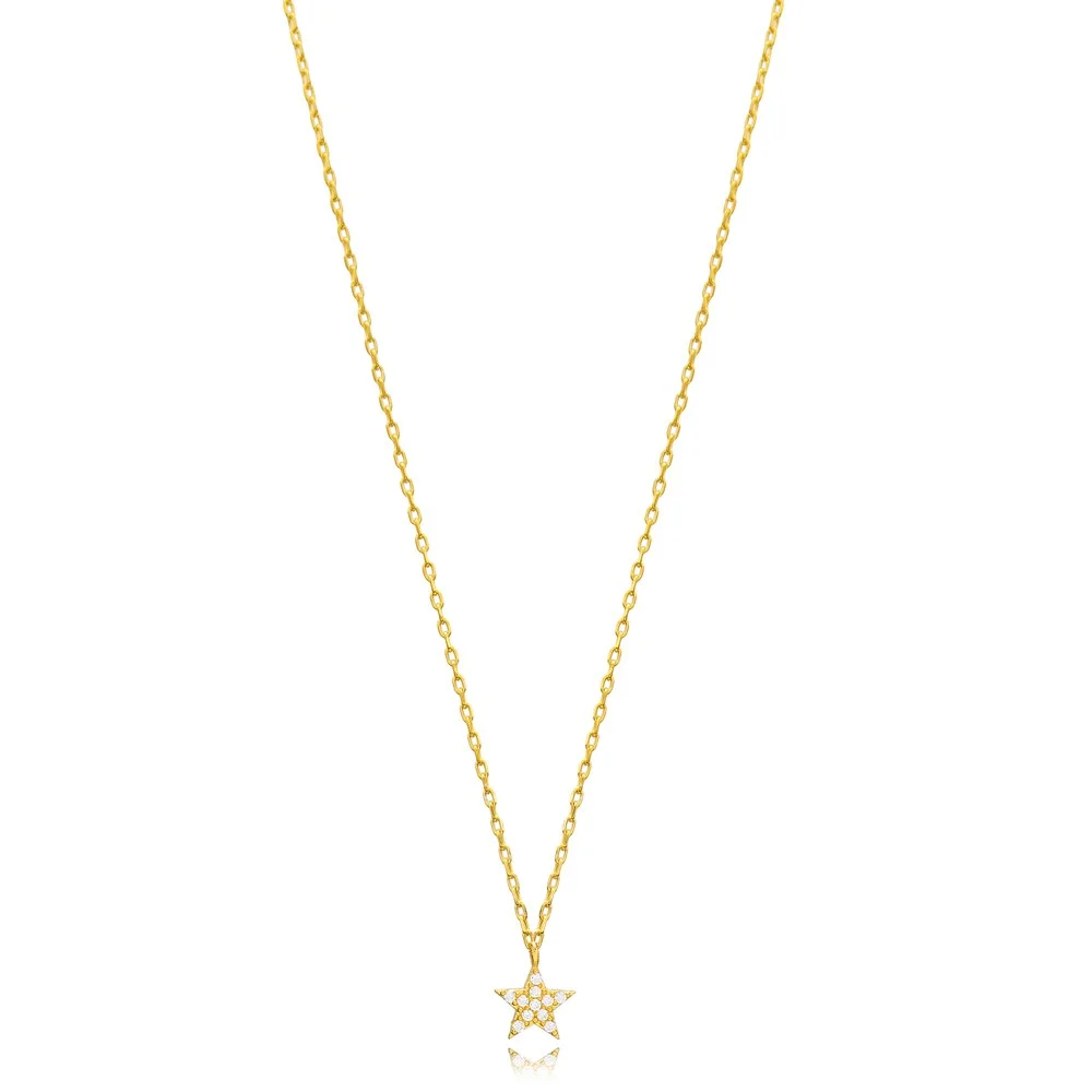 Elegant Star Pendant Turkish Wholesale Sterling Silver Jewelry