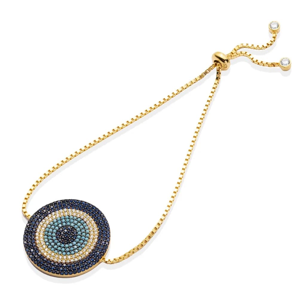 Sterling Silver Wholesale Handcraft Evil Eye Tennis Bracelet