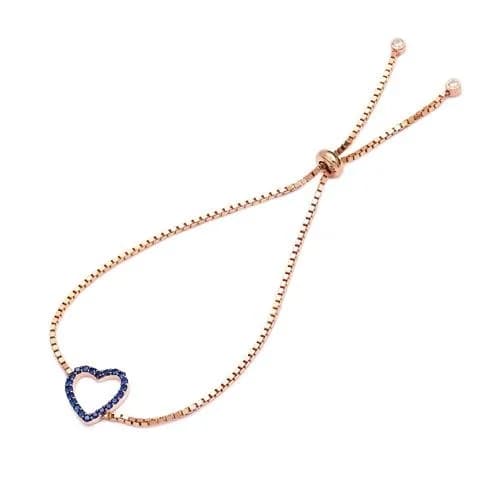Sterling Silver Wholesale Handcraft Heart Tennis Bracelet