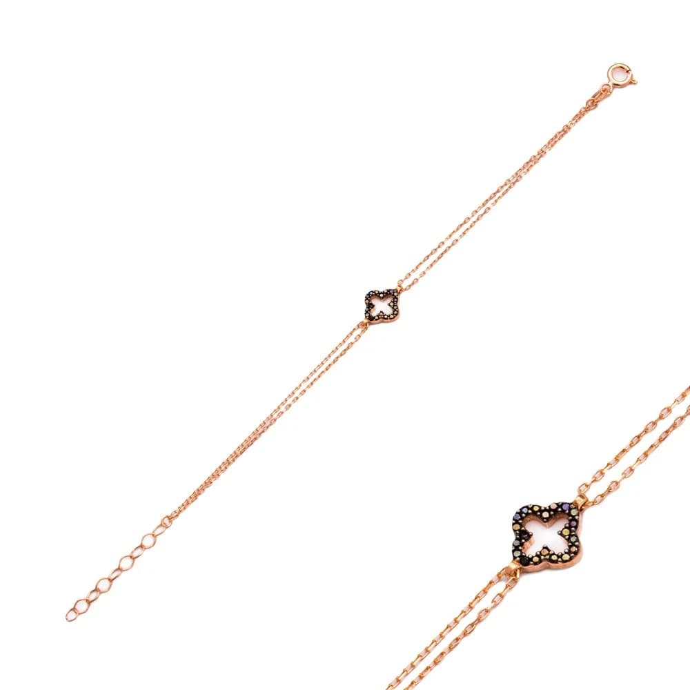 Silver Sterling Clover Bracelet Wholesale Handcraft Jewelry