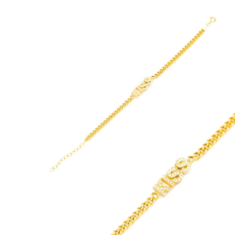 KISS Design Bracelet Wholesale Handcraft 925 Sterling Sİlver Jewelry