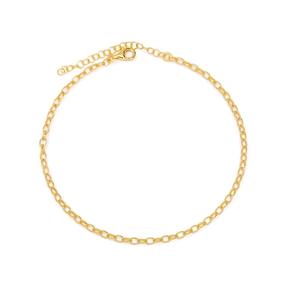 Marvelous Chain Anklet Turkish Wholesale Handcrafted 925 Sterling Silver Jewelry
